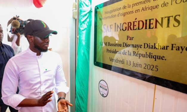 ROSS-BÉTHIO - Le président Diomaye inaugure une usine de transformation d'oignons
