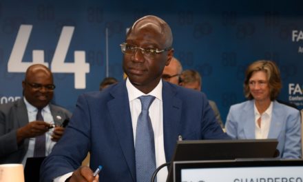 DR MABOUBA DIAGNE, MINISTRE DE L’AGRICULTURE ET DE L’ÉLEVAGE - « Plus de 295 millions de personnes dans 53 pays souffrent d’insécurité alimentaire … »