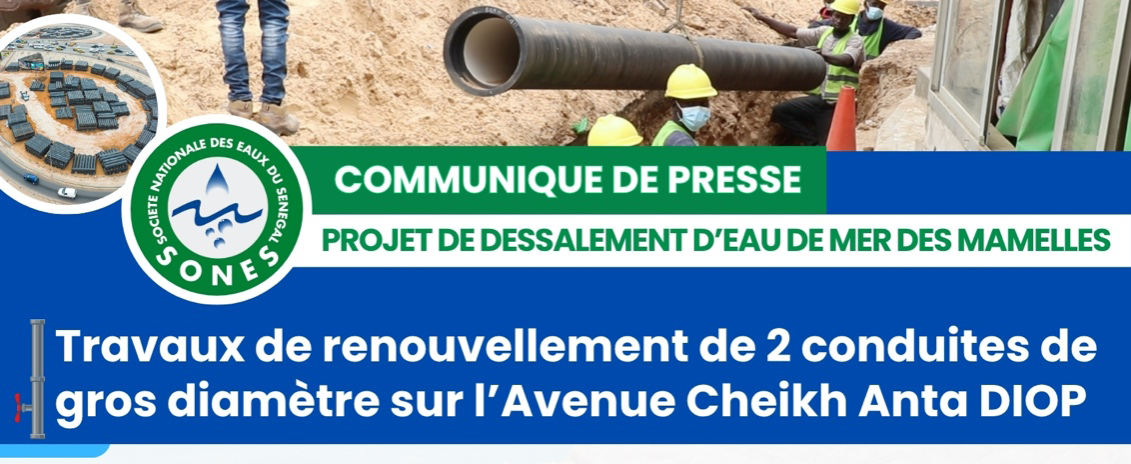 Communiqué de presse - PROJET DE DESSALEMENT D'EAU DE MER DES MAMELLES
