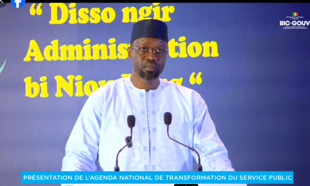 ADMINISTRATION SÉNÉGALAISE - Ousmane Sonko déplore les dysfonctionnements du service public