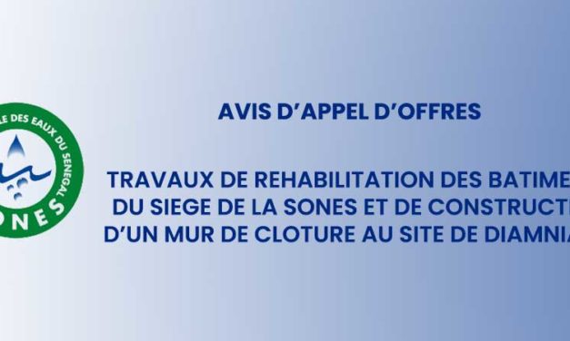 Avis d'appel d'offres