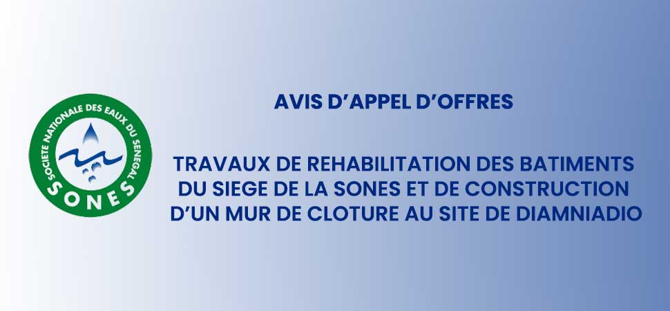 Avis d'appel d'offres