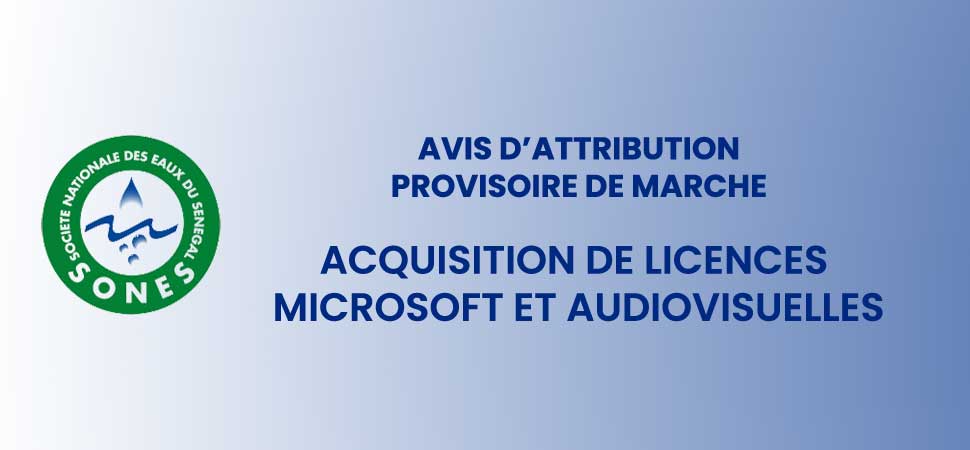 Acquisition de licences Microsoft et audiovisuelles