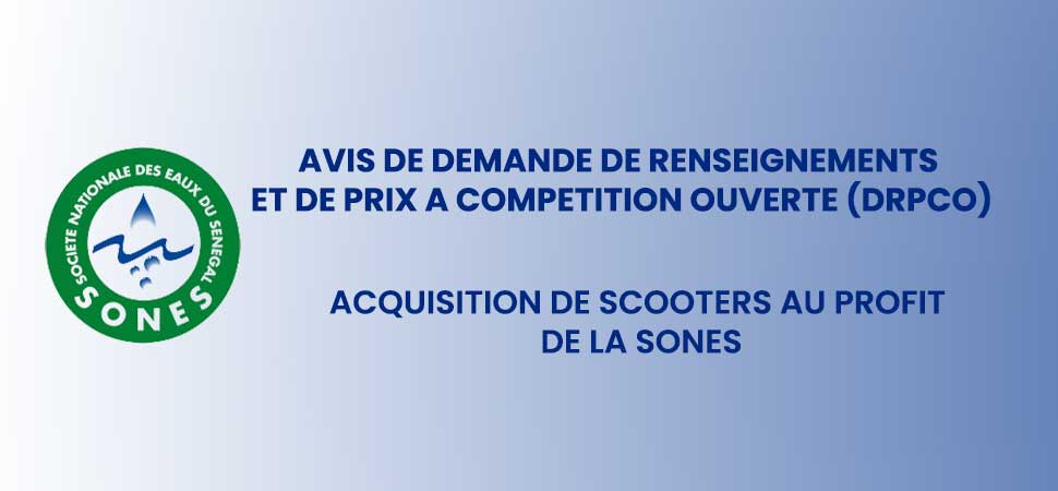 ACQUISITION DE SCOOTERS AU PROFIT DE LA SONES