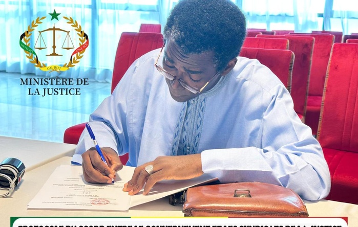 JUSTICE -  Signature d’un accord historique entre le gouvernement et les syndicats de l’Untj et du Sytjust