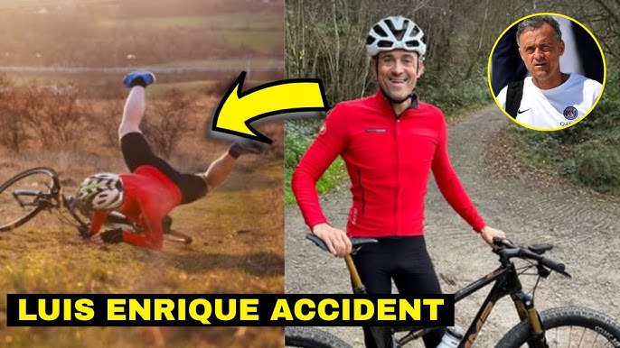 PSG - Chute à vélo, Luis Enrique souffre d’une fracture de la clavicule