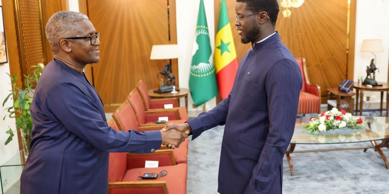 BASSIROU DIOMAYE FAYE RECOIT ALIKO DANGOTE - Cap sur le renforcement des partenariats économiques