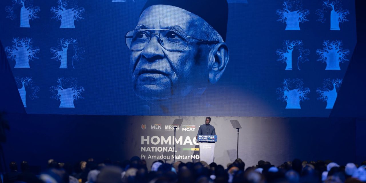 HOMMAGE NATIONAL À AMADOU MAKHTAR MBOW -  Bassirou Diomaye Faye salue la mémoire d’un "immortel" de la nation