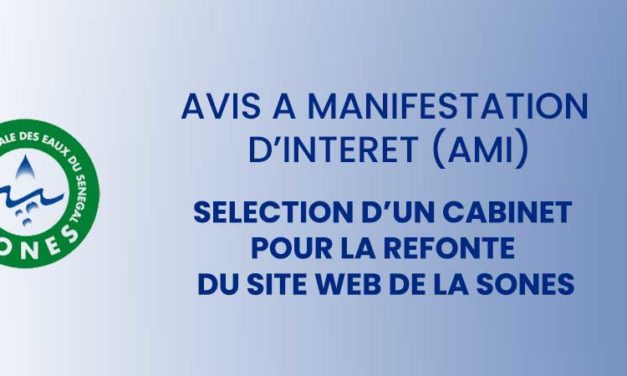SONES - Sélection d’un cabinet pour la refonte du site web de la SONES