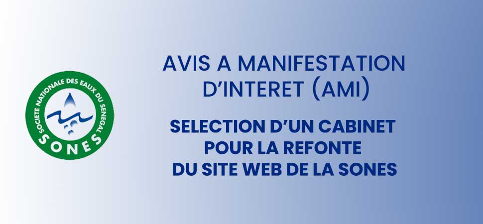 SONES - Sélection d’un cabinet pour la refonte du site web de la SONES