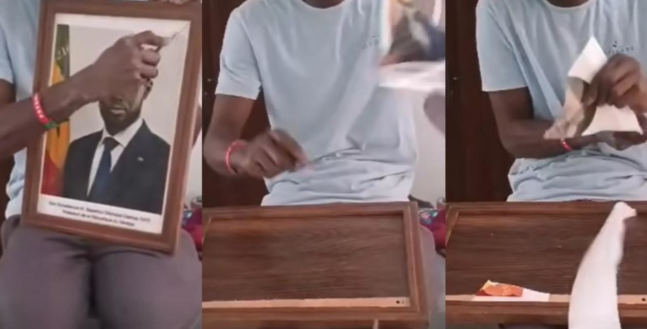 SAINT-LOUIS : un jeune homme arrêté pour avoir déchiré la photo officielle du Président