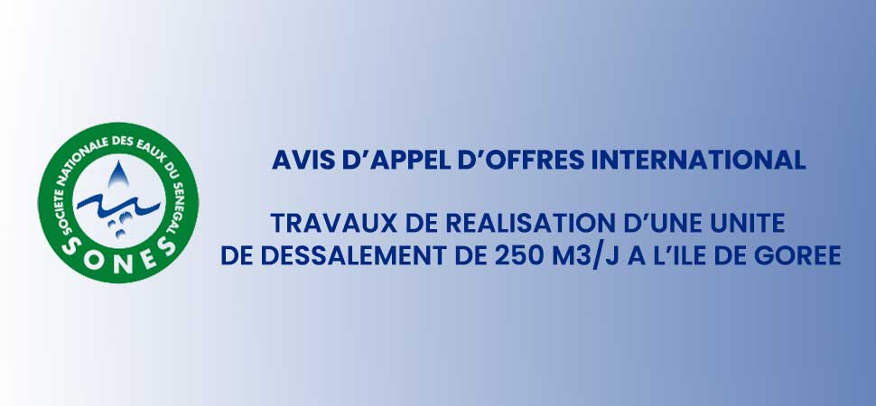 SONES - Avis d’Appel d’Offres International (AAOI) N° T_DTX_026