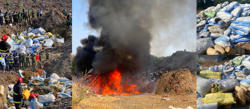 ZIGUINCHOR : 5 tonnes de drogue et des billets noirs d’une contre-valeur de plus de 5 milliards FCFA incinérés