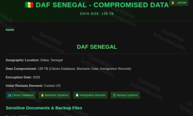 CYBERATTAQUE PRÉSUMÉE CONTRE LA DAF : des données biométriques sénégalaises menacées