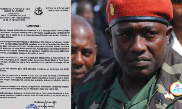 GUINEE : Décès du Commandant « Toumba » Diakité en détention