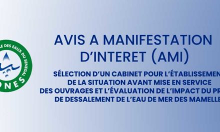Sélection d’un cabinet pour l’établissement de la situation avant mise en service des ouvrages