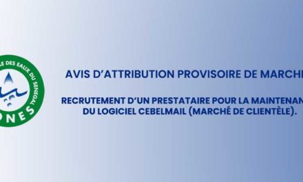 SONES - Recrutement d’un prestataire pour la maintenance du Logiciel Cebelmail (marché de clientèle)